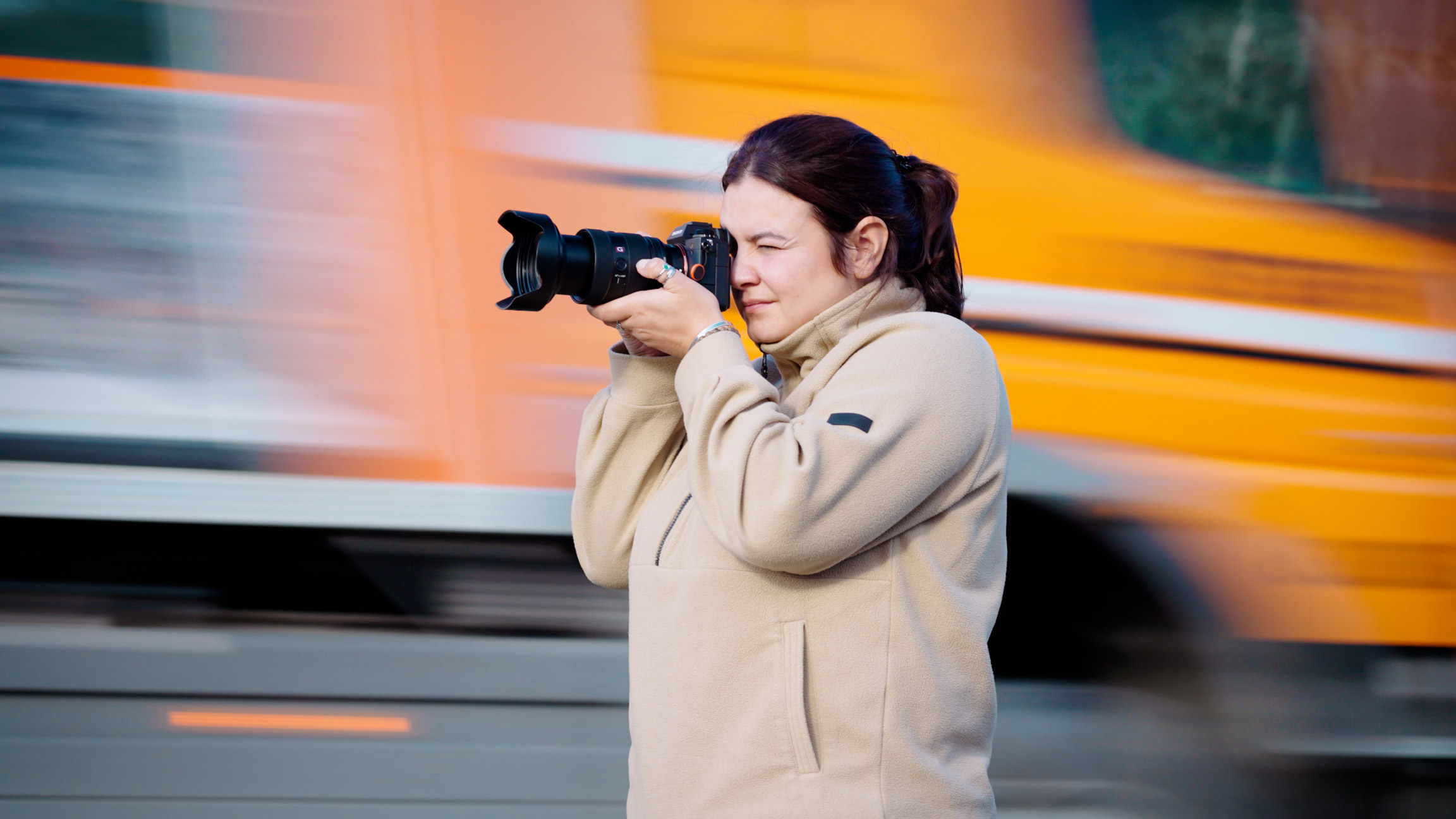 Amy Moore shooting with the Sony FX3