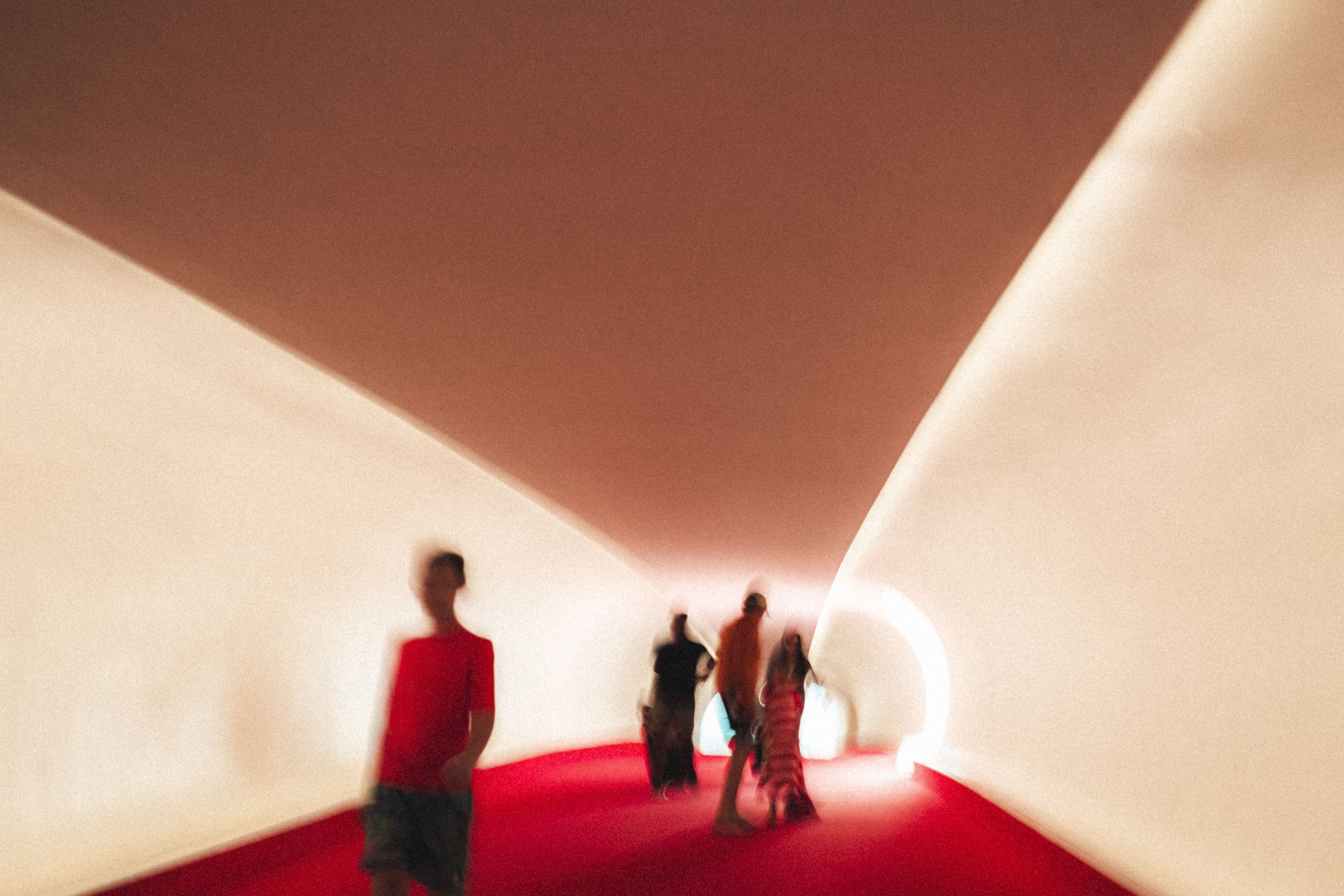 A red and white tunnel in the TAW Hotel in New York. Shot on the X-Pro 3 by Ian Howorth.