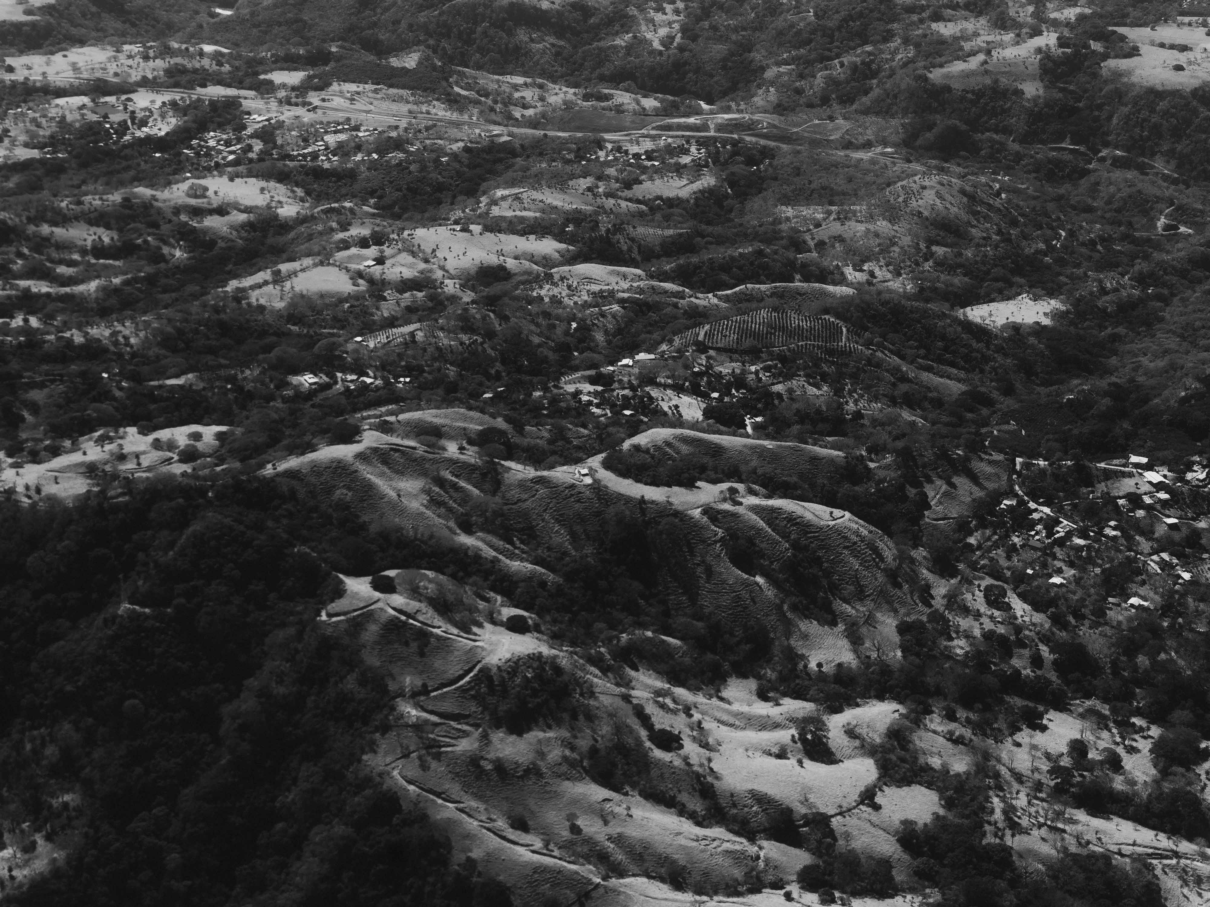 Black and White Hilly Landscape. shot by Ian Howorth with a Hasselblad X1D II medium format camera