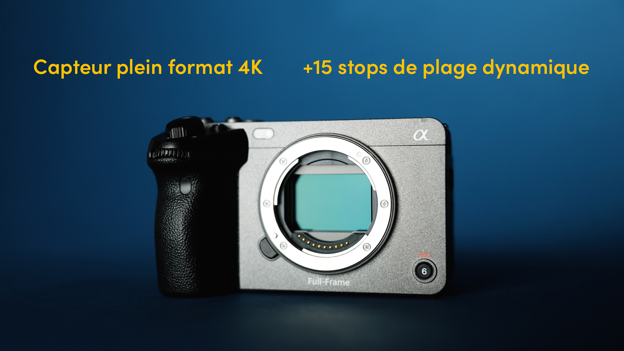 Graphique du capteur et de la résolution d’un Sony FX3
