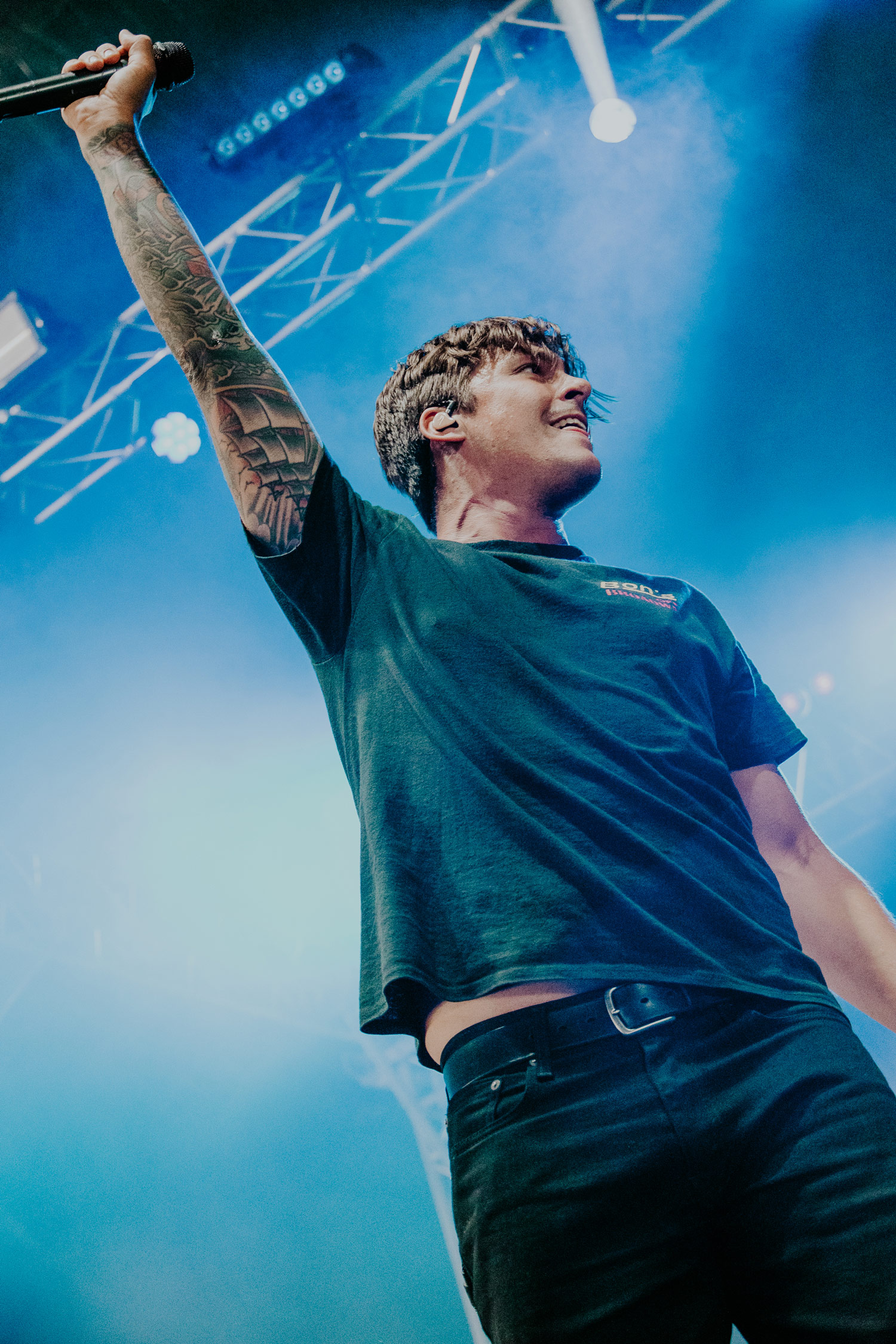 Real Friends auf der Bühne beim Slam Dunk Festival, fotografiert von Emily Jade mit der Canon EOS R6.