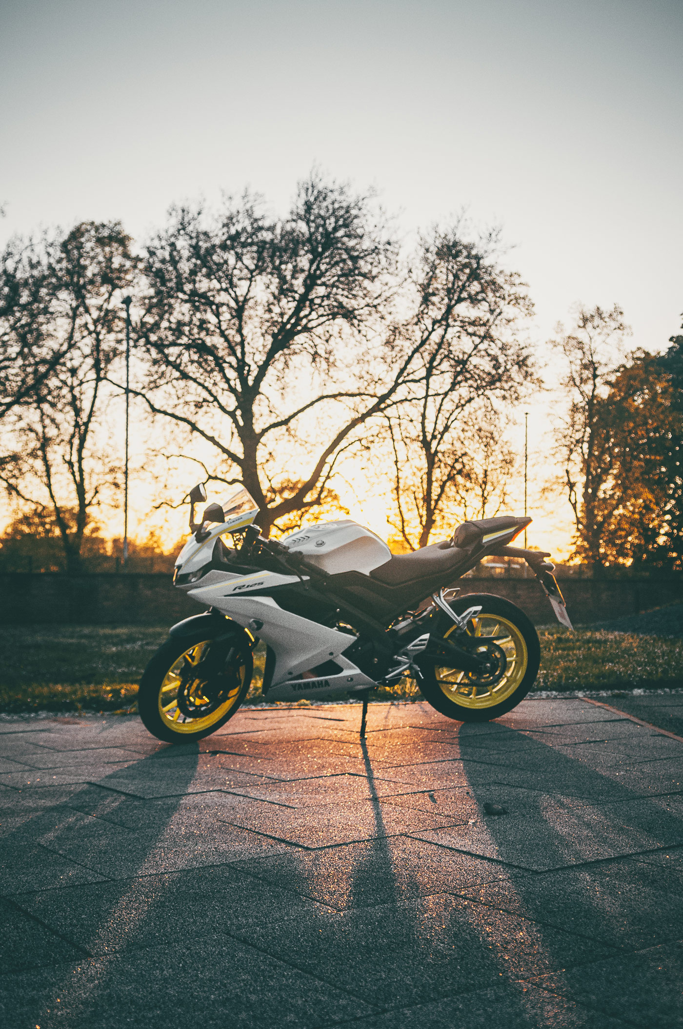 Photo of a superbike shot at sunset by Jamie Bufton