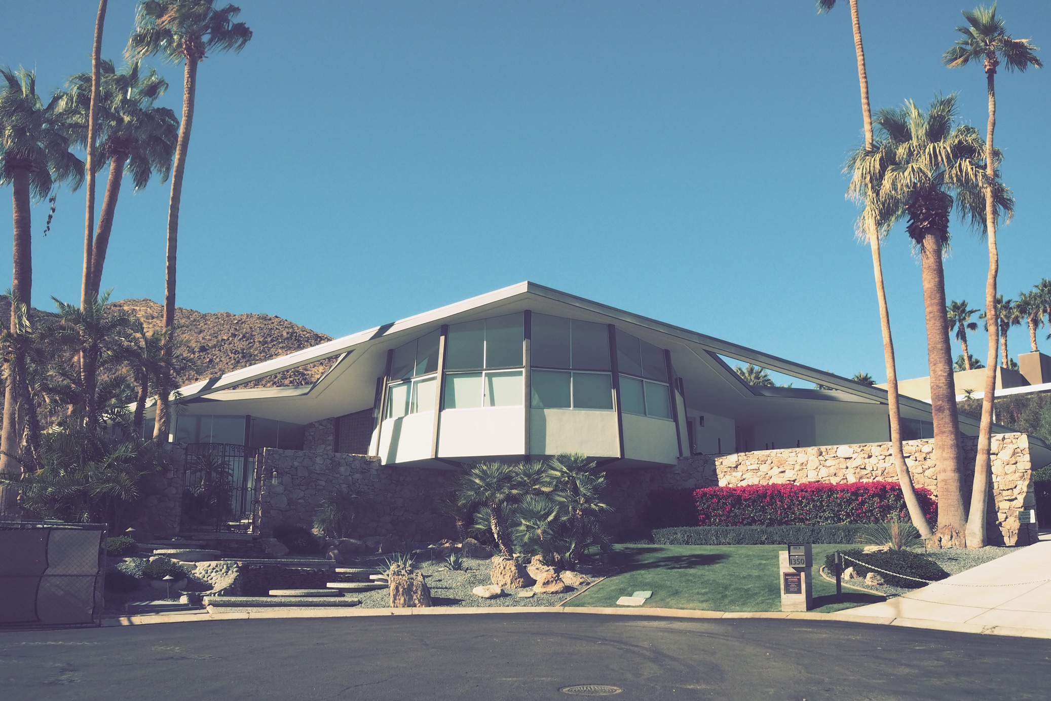 Elvis Presley's Honeymoon Hideaway in Palm Springs, California, taken on an Olympus Pen-F by Justin Patricolo.
