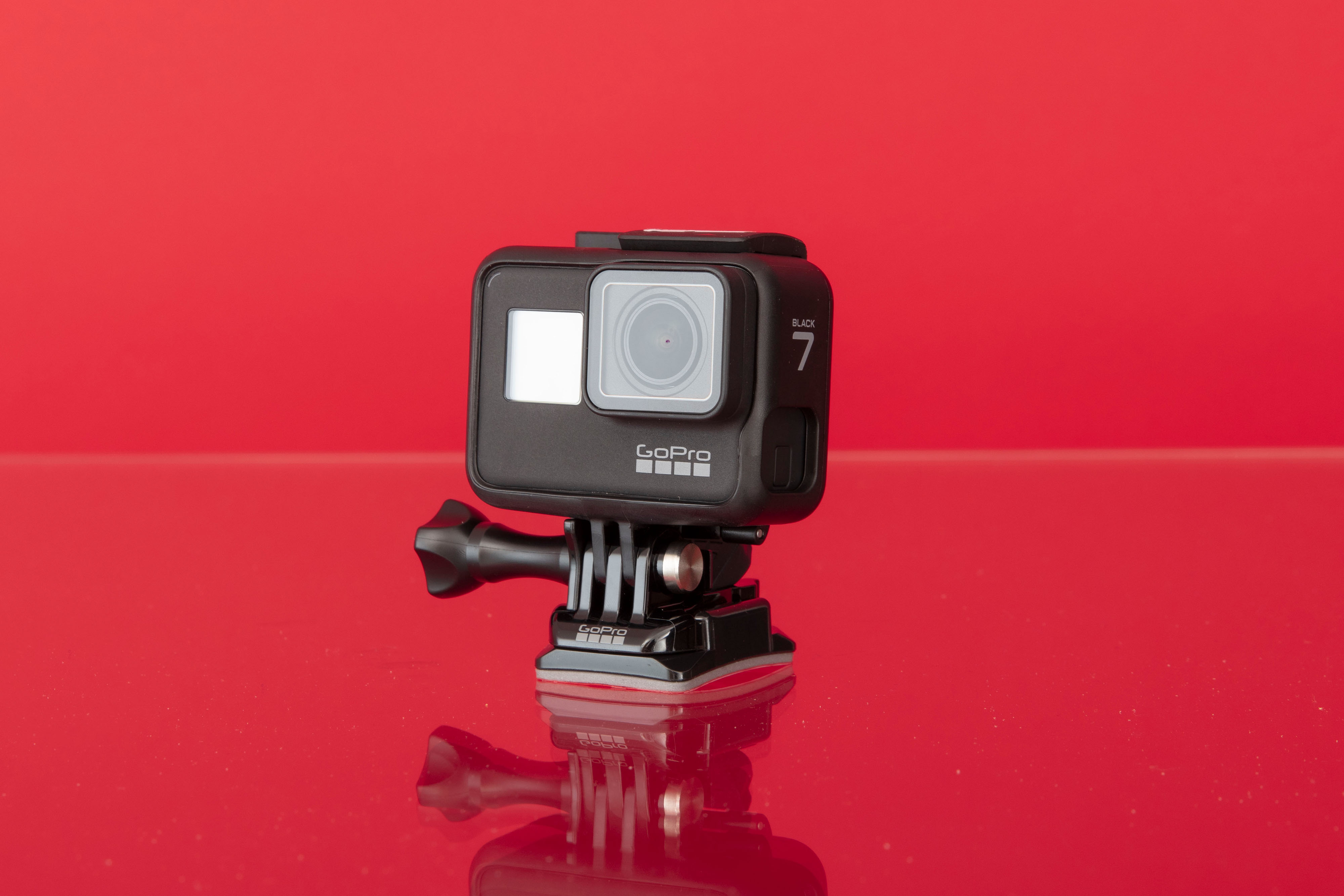 GoPro Hero 7 on red