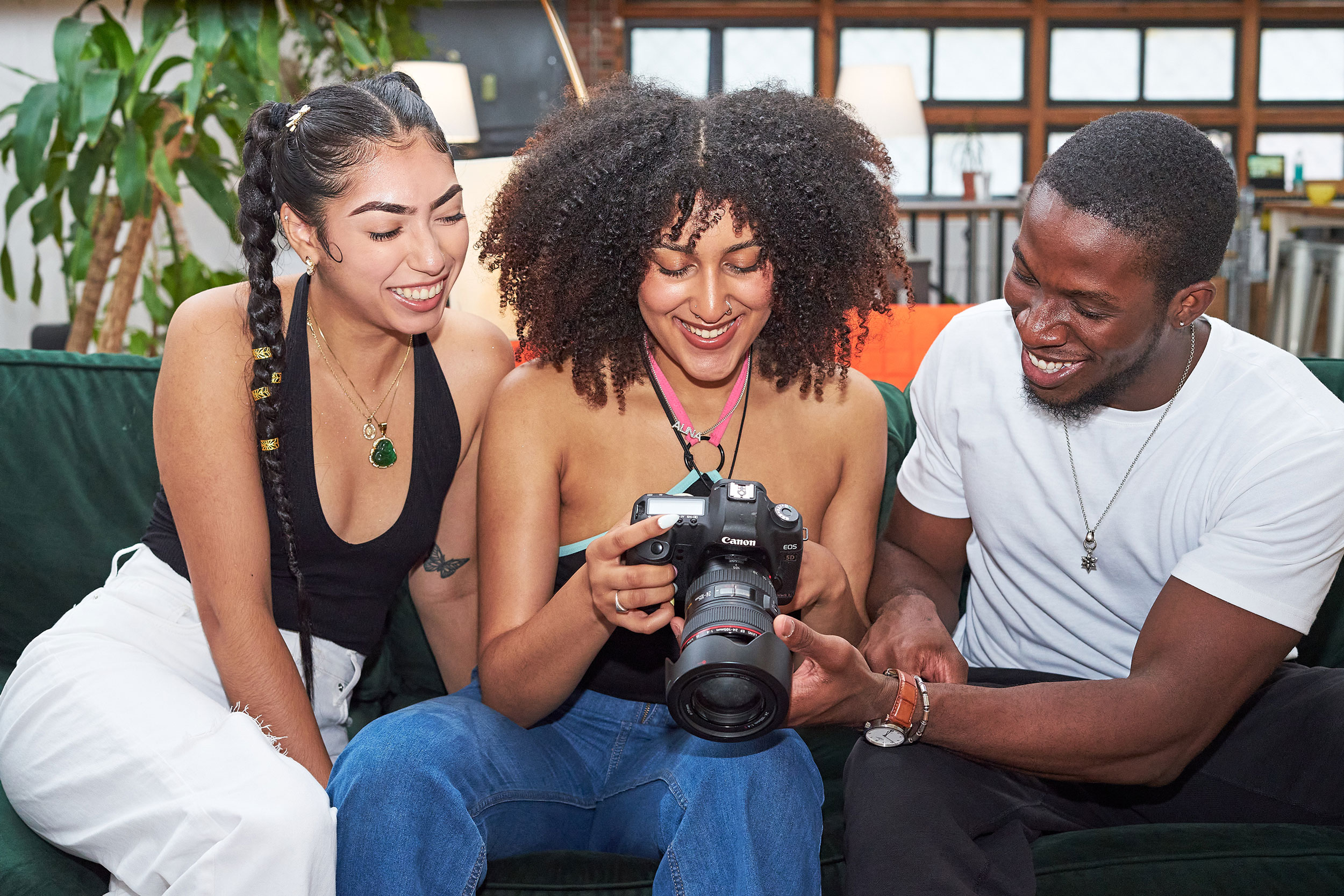 Gifting, a group of people looking at a camera