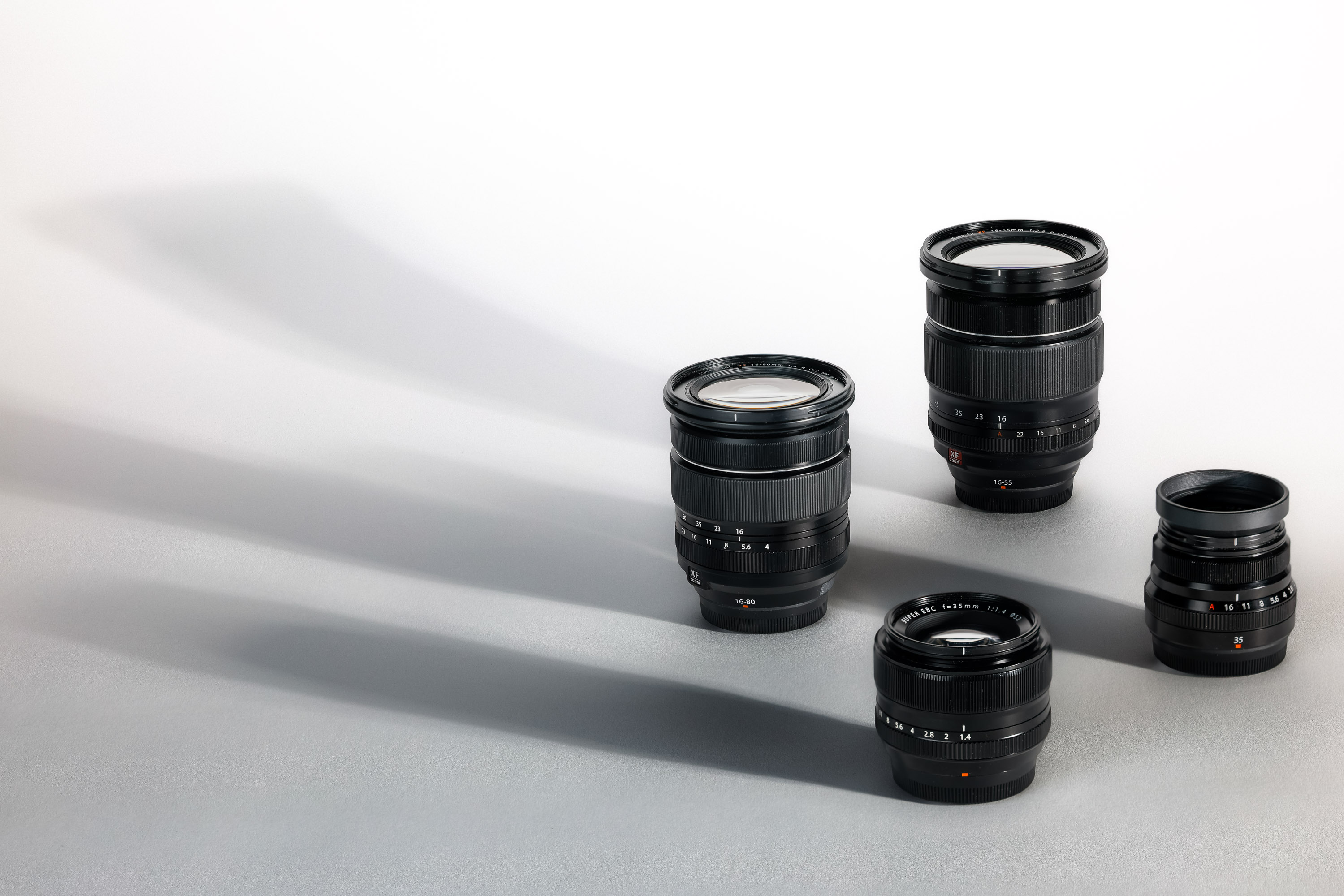A second collection of Fujifilm XF lenses
