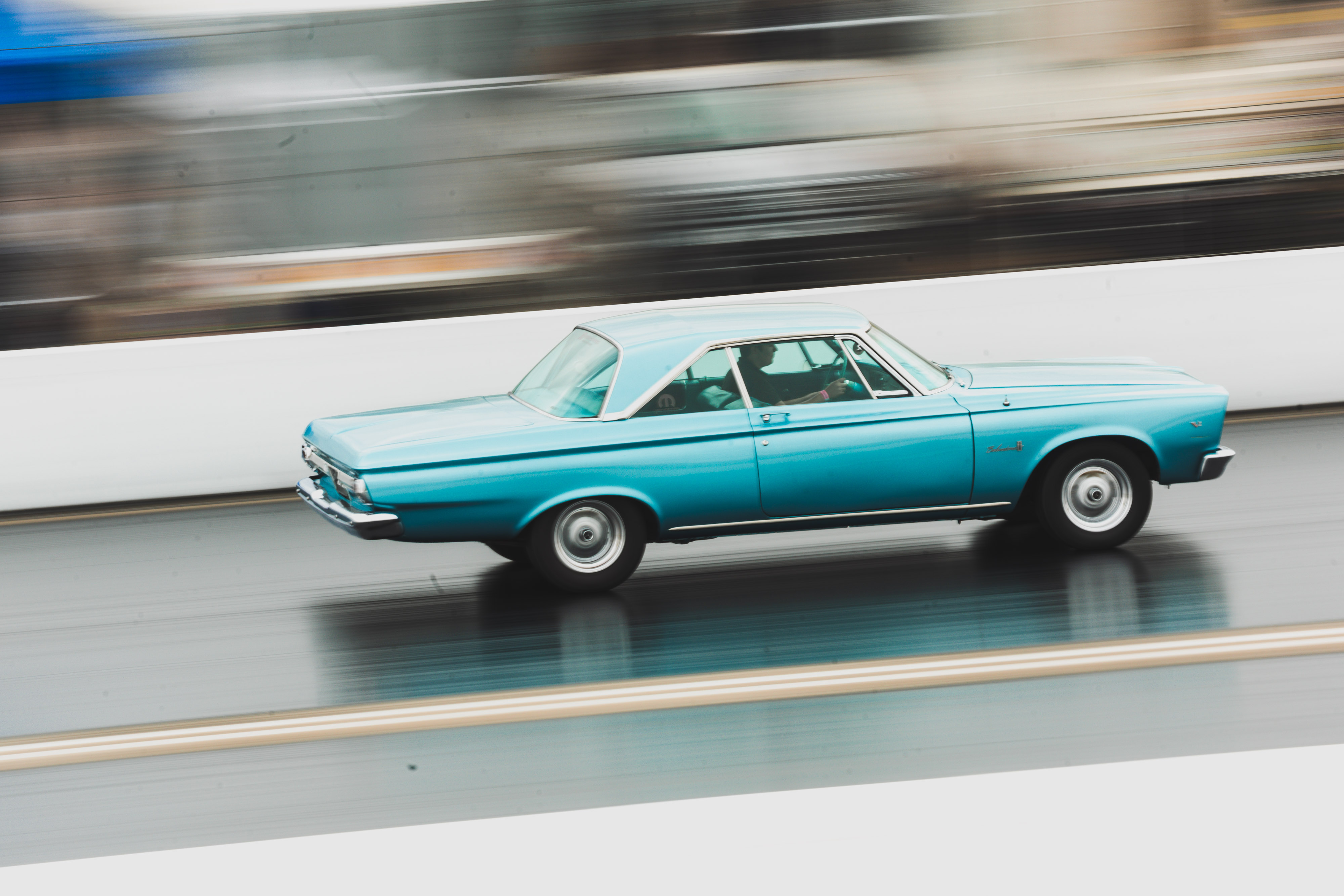 Blaues amerikanisches Muscle-Car