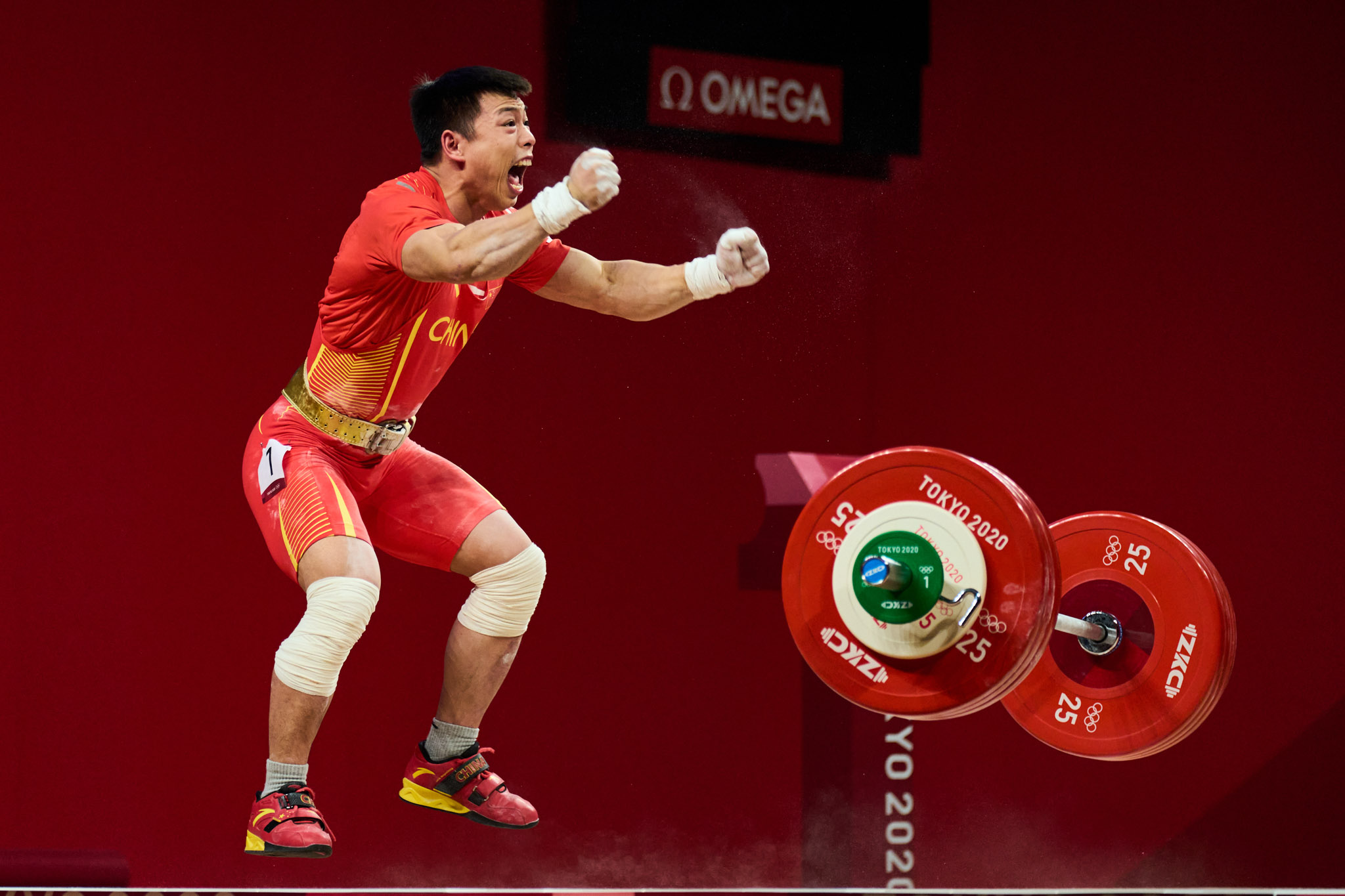L.J. Chen, Gold Winner in Men’s 67kg Weightlifting, Olympics 2020, Tokyo, Japan.