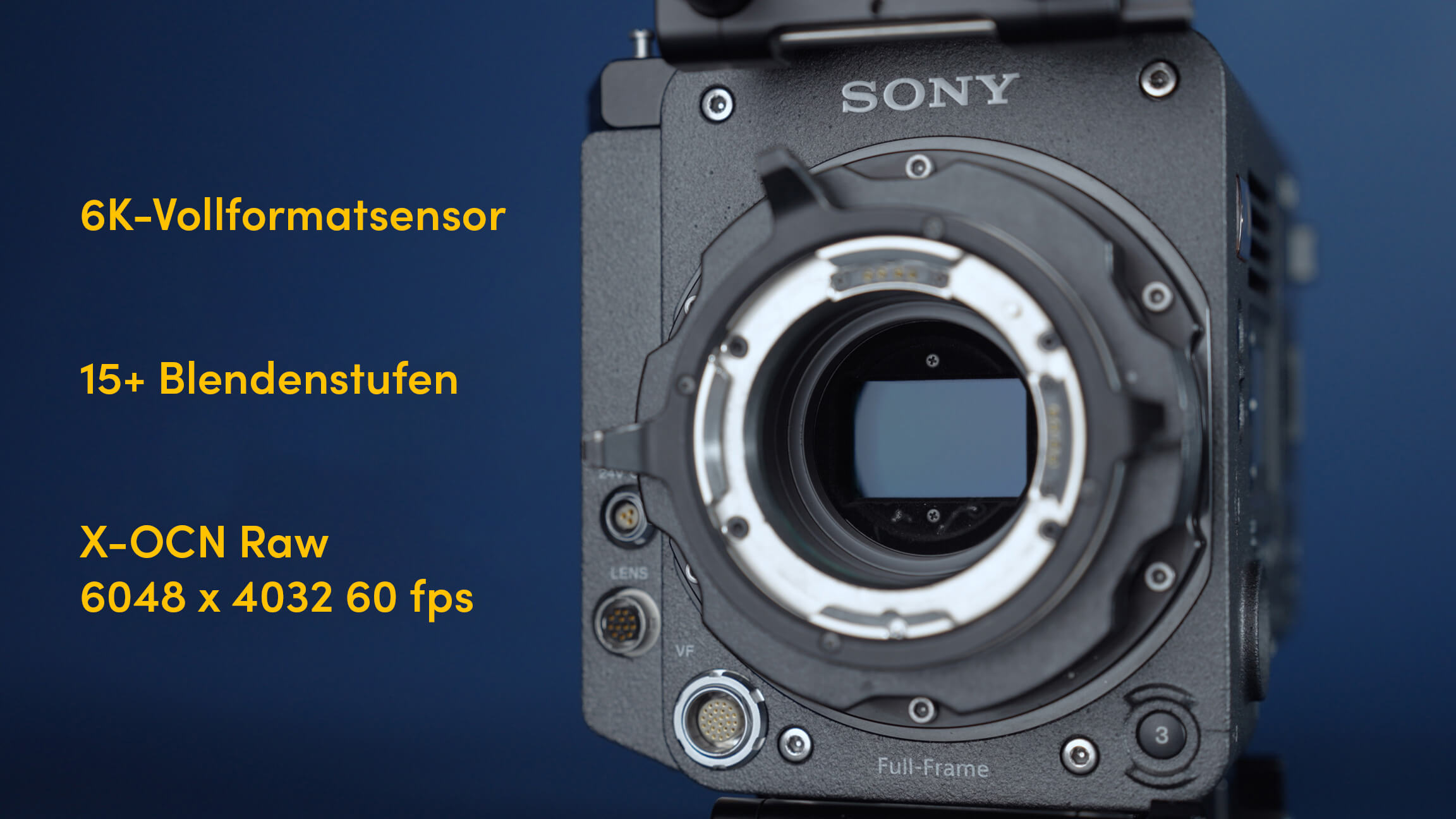 Sensor and resolution graphic of a Sony Venice DE