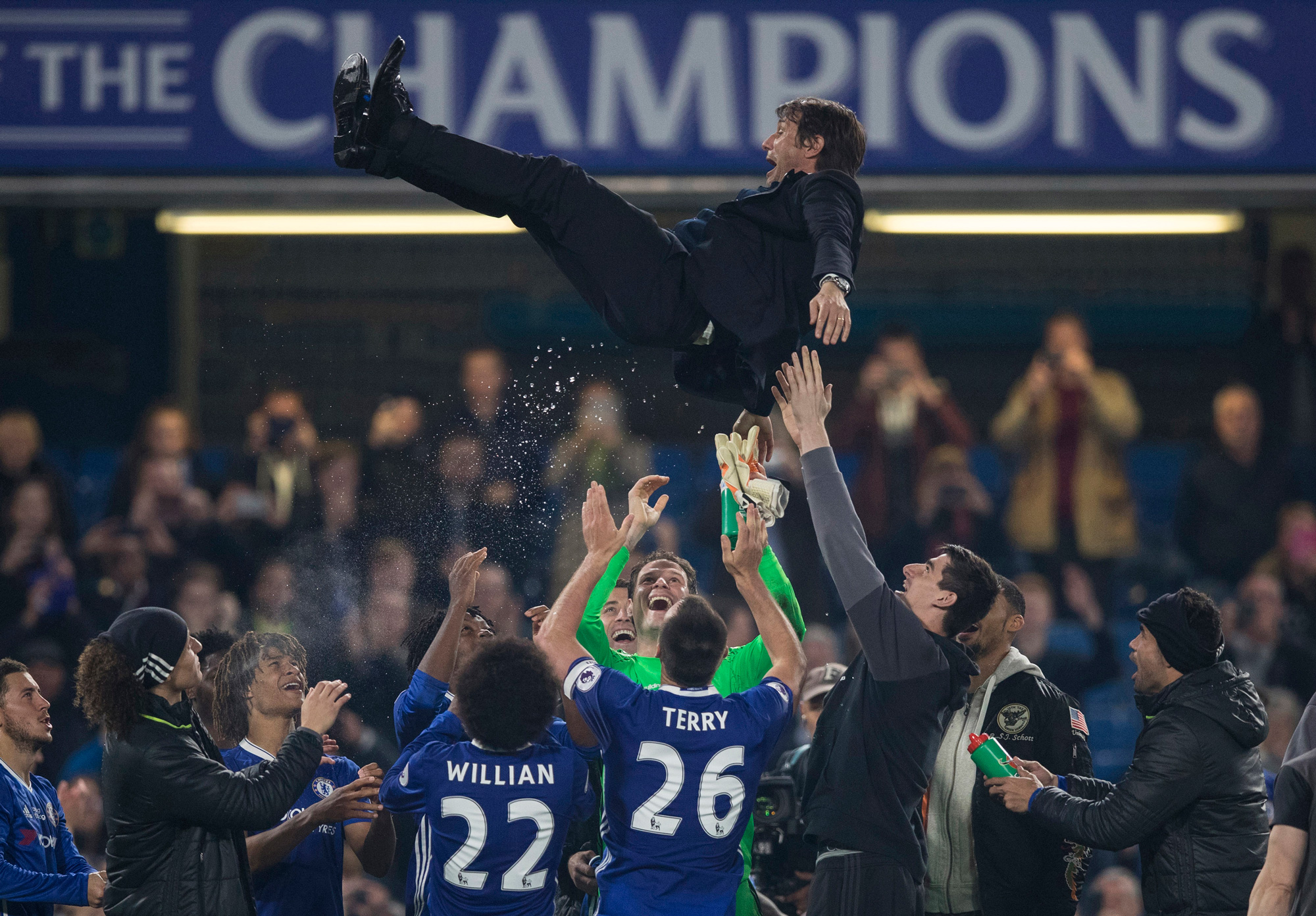 Chelsea viert een overwinning in de Engelse Premiere League