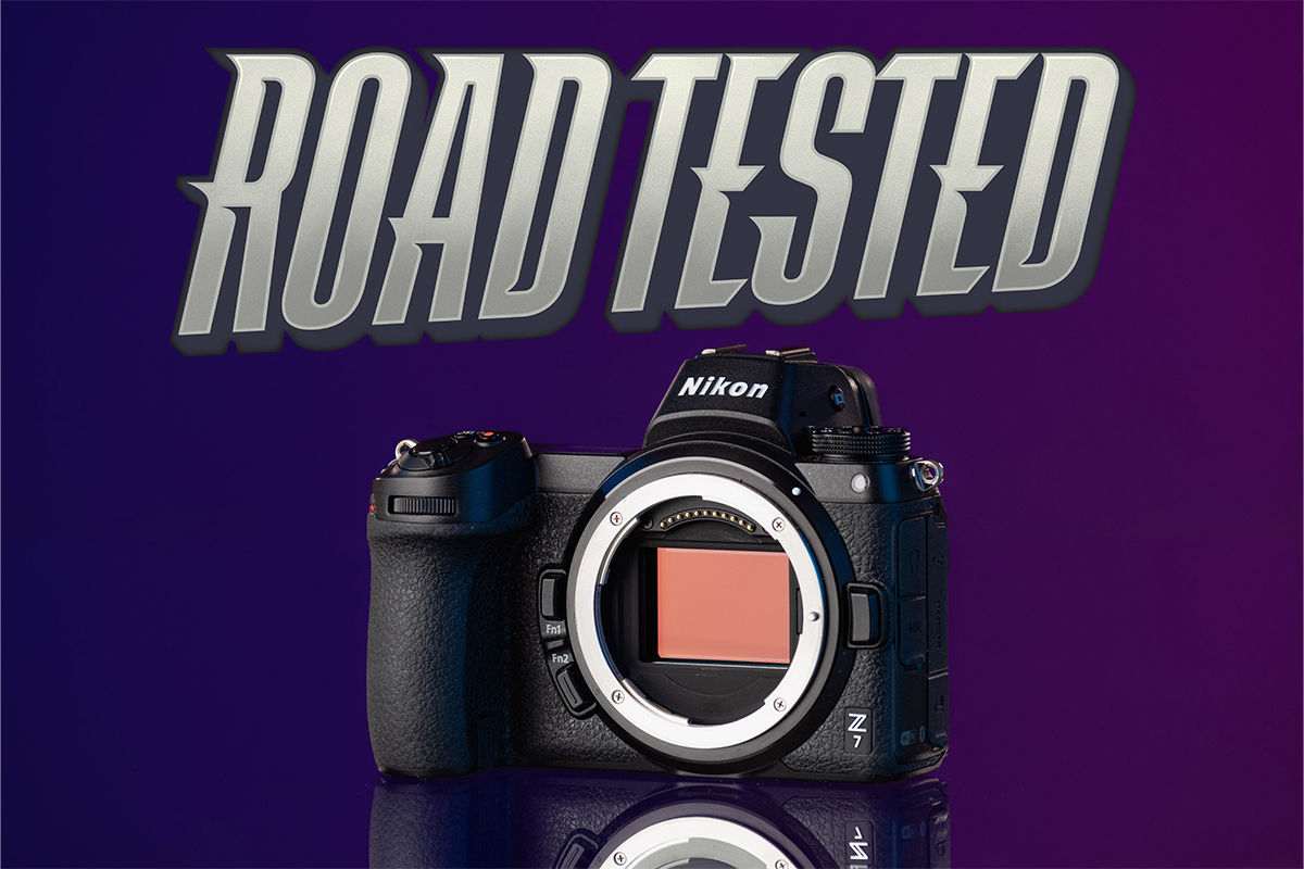 A Nikon Z7 against a purple background with 'Road Tested' overlaid, for The Photo and Video Kit Hall of Fame