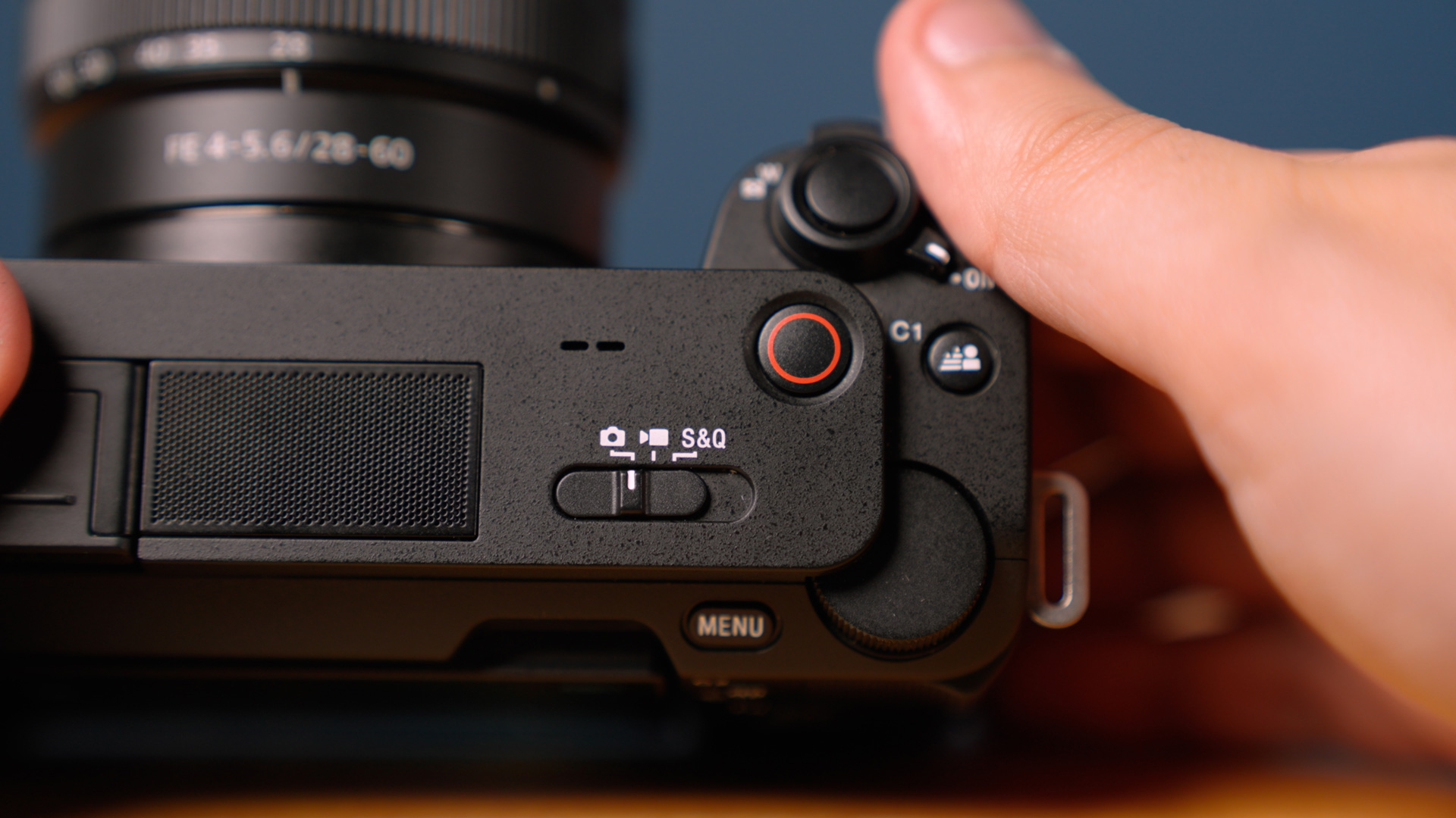 View of the top of Sony ZV-E1