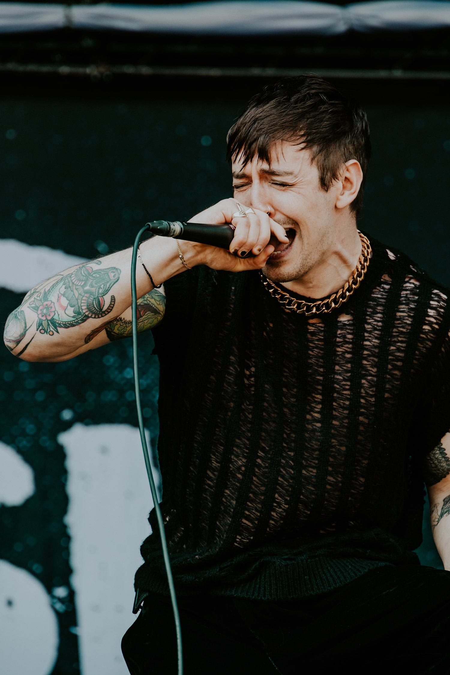 Trash Boat auf der Bühne beim Slam Dunk Festival, fotografiert von Emily Jade mit der Canon EOS R6.