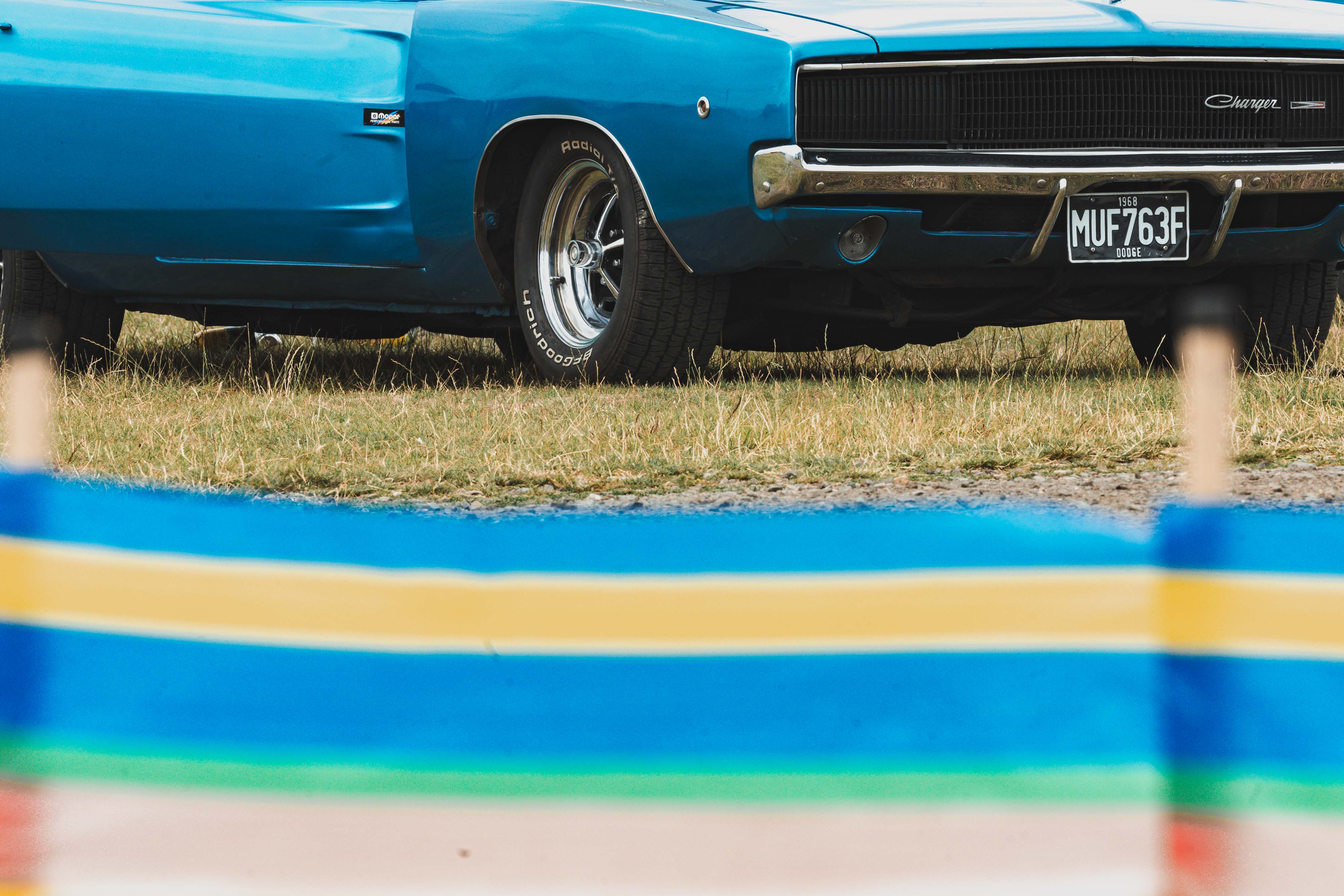 Blue 1968 Dodge Charger R/T