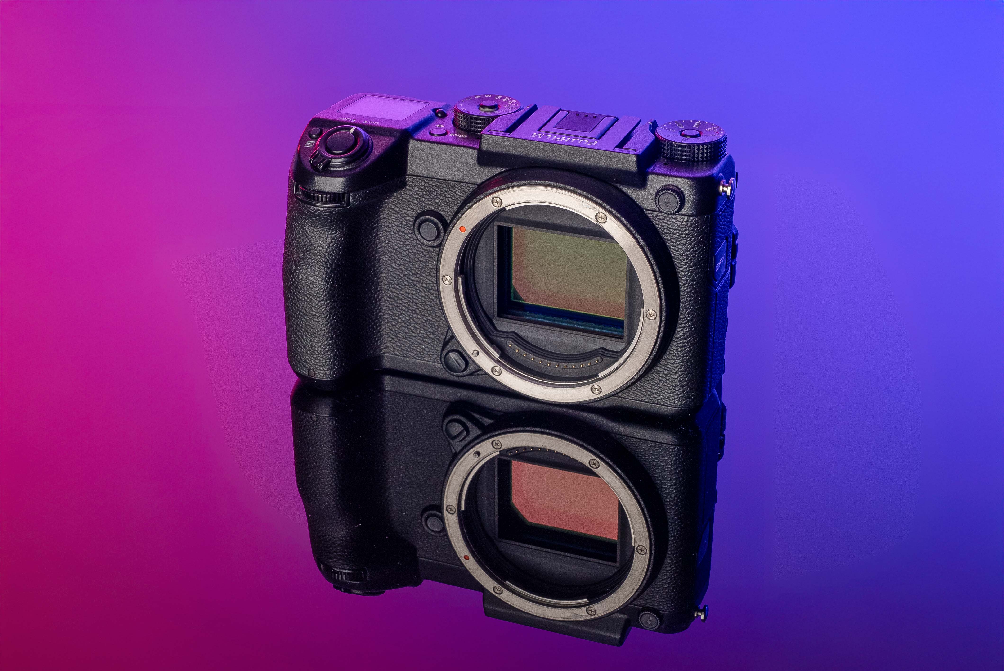 Used Fujifilm 50S on a purple and pink background