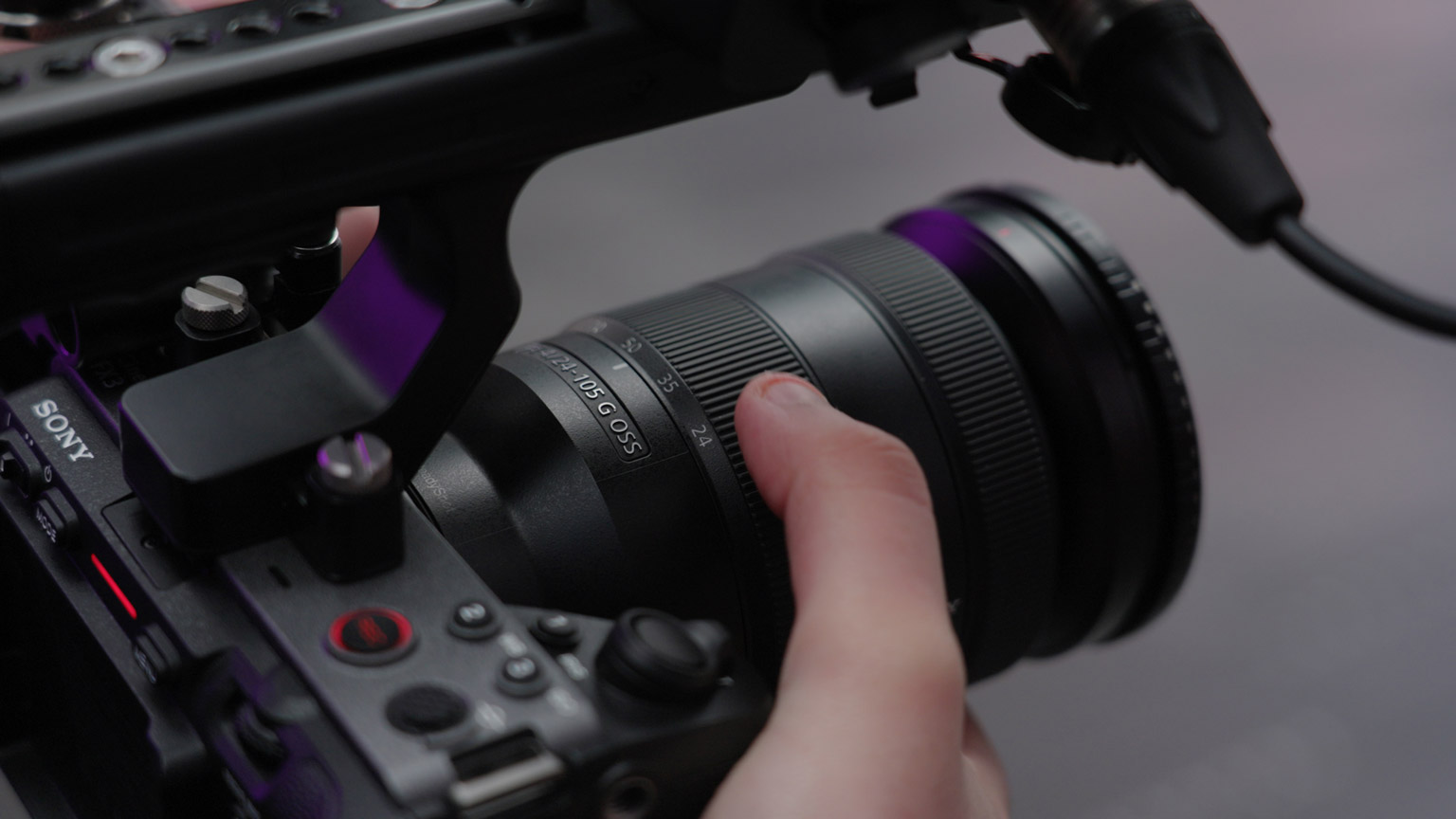 24-105mm lens on a Sony camera