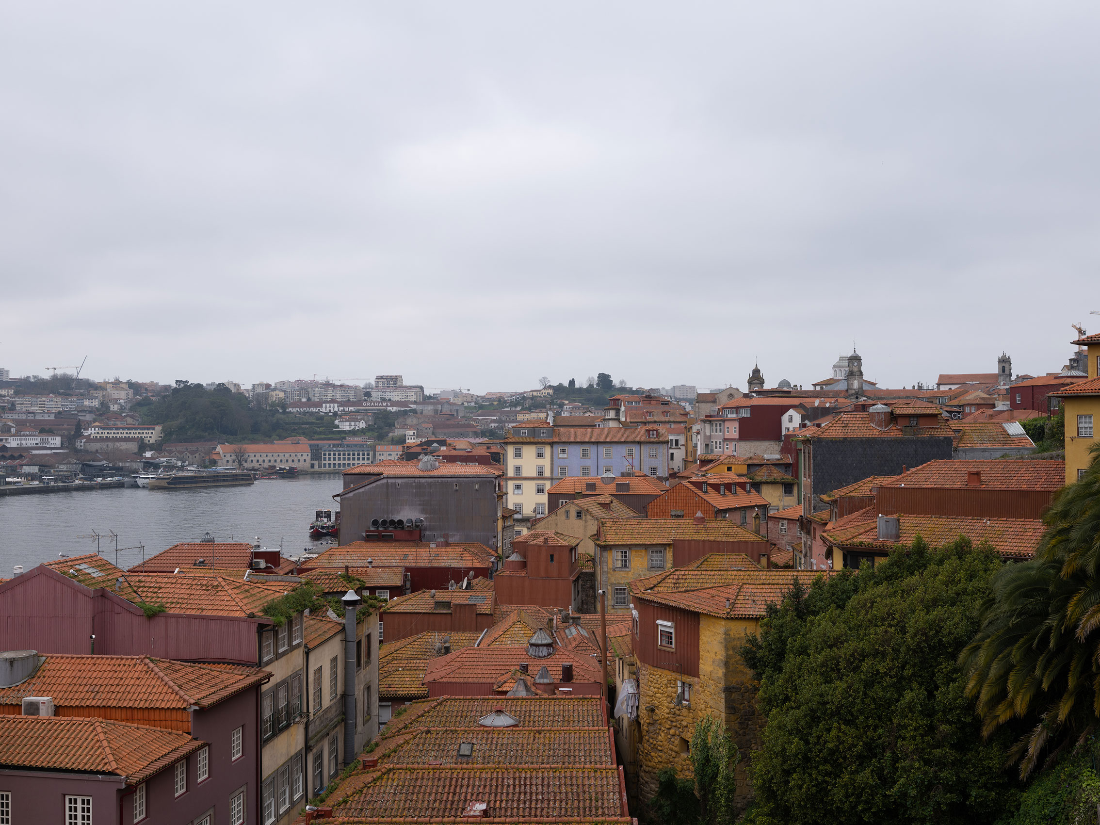 45mm-equivalent cropped image of Porto town. Shot on the Fujifilm GFX100RF by Amy Moore.