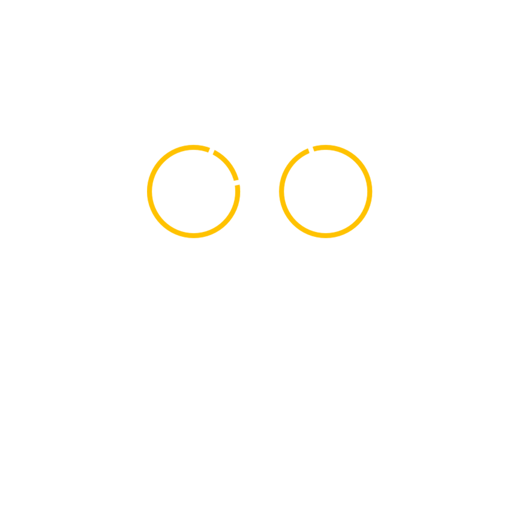 Pictogram van een fiets met gele wielen