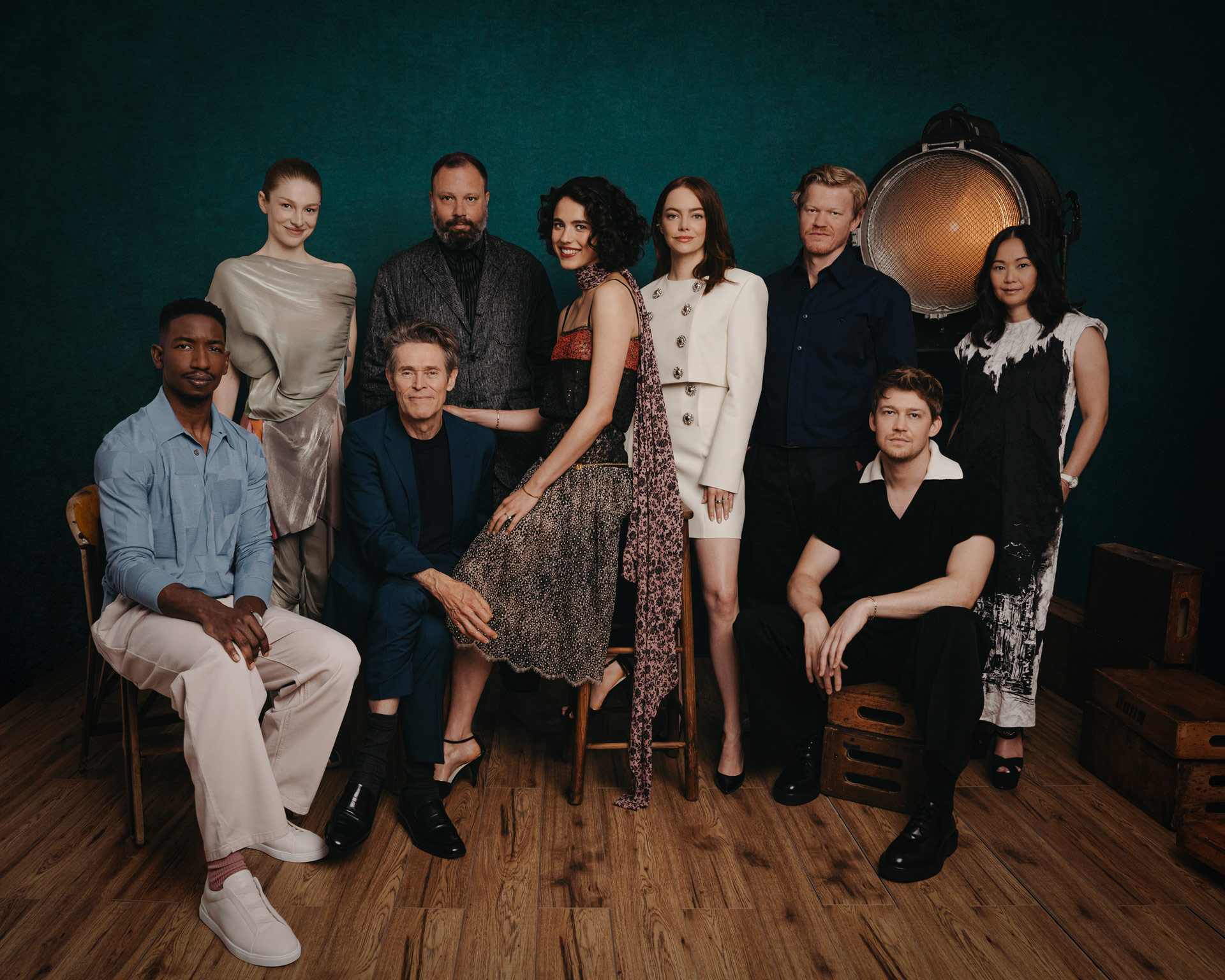 Yorgos Lanthimos with cast of ‘Kinds of Kindness’ (2024) by Giulia Parmigiani