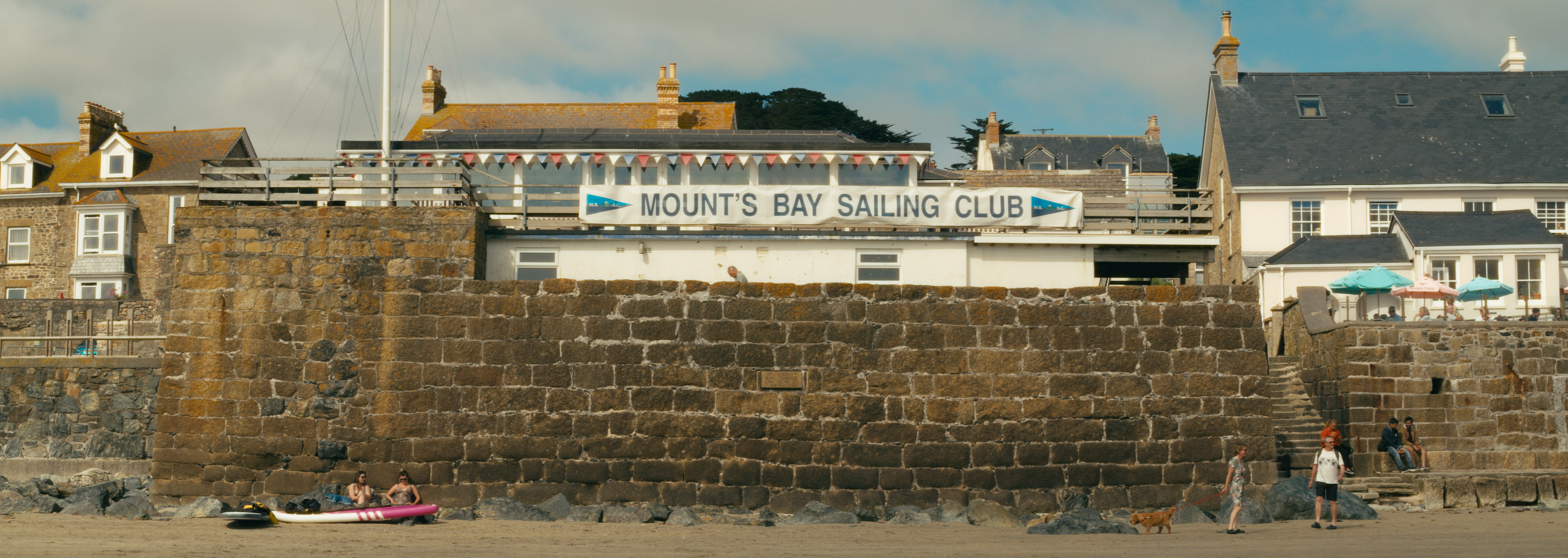 A ‘cinematic’ anamorphic frame grab of ‘Mount’s Bay Sailing Club’ in Cornwall. By Connor Redmond.