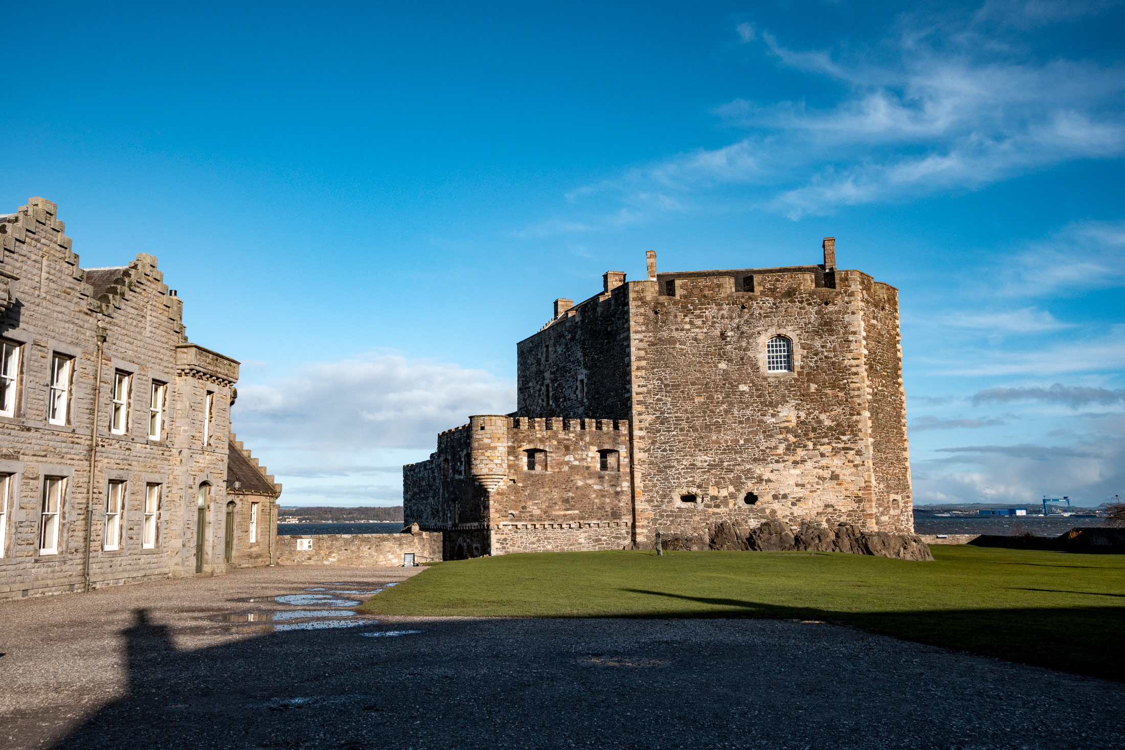 Image of the outside of Blackness Castle in Scotland, taken on a Canon PowerShot V1 by Kristi Townsend.