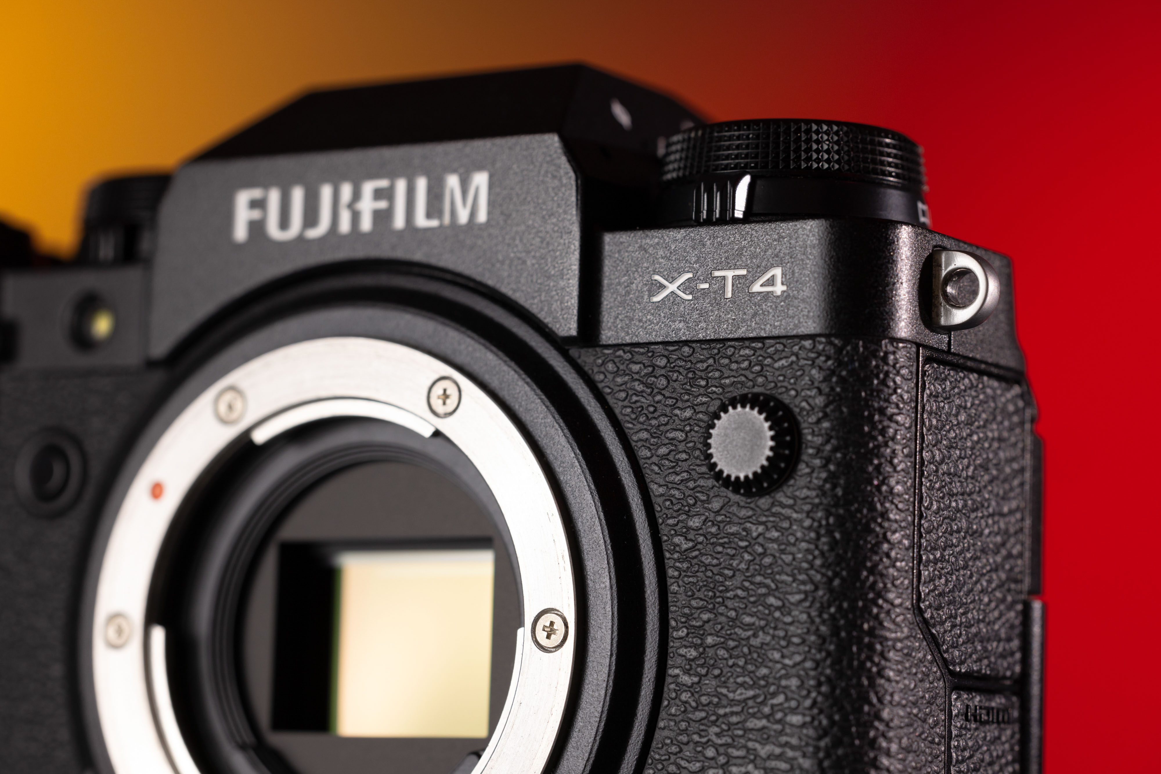 Close-up of a used Fujifilm X-T4