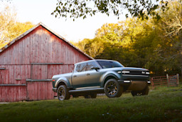 Terra truck seen from the side showing full profile