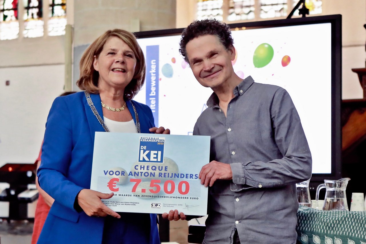KEI 2025 Winnaar Anton Reijnders en Burgemeester Marja van Bijsterveldt