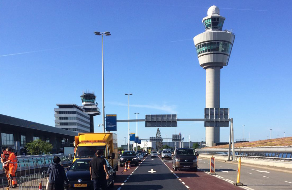 Schiphol | New driving routes and parking areas