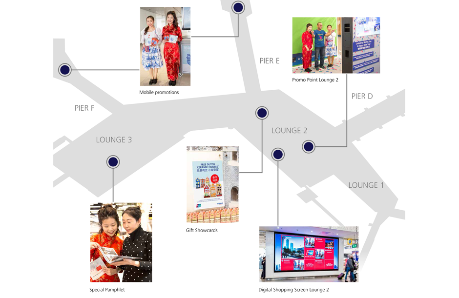 plattegrond advertising case Union Pay