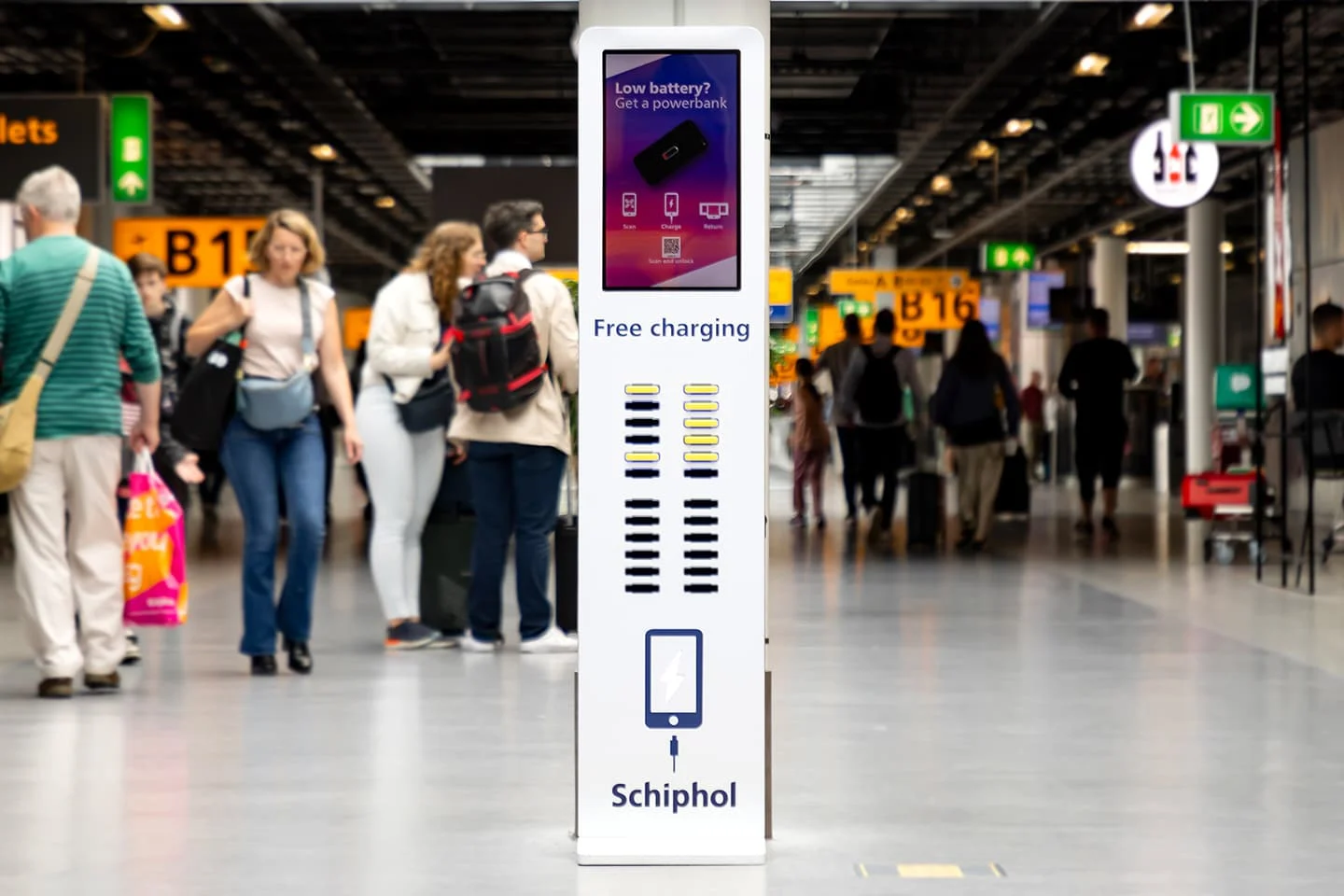 powerbank zuil