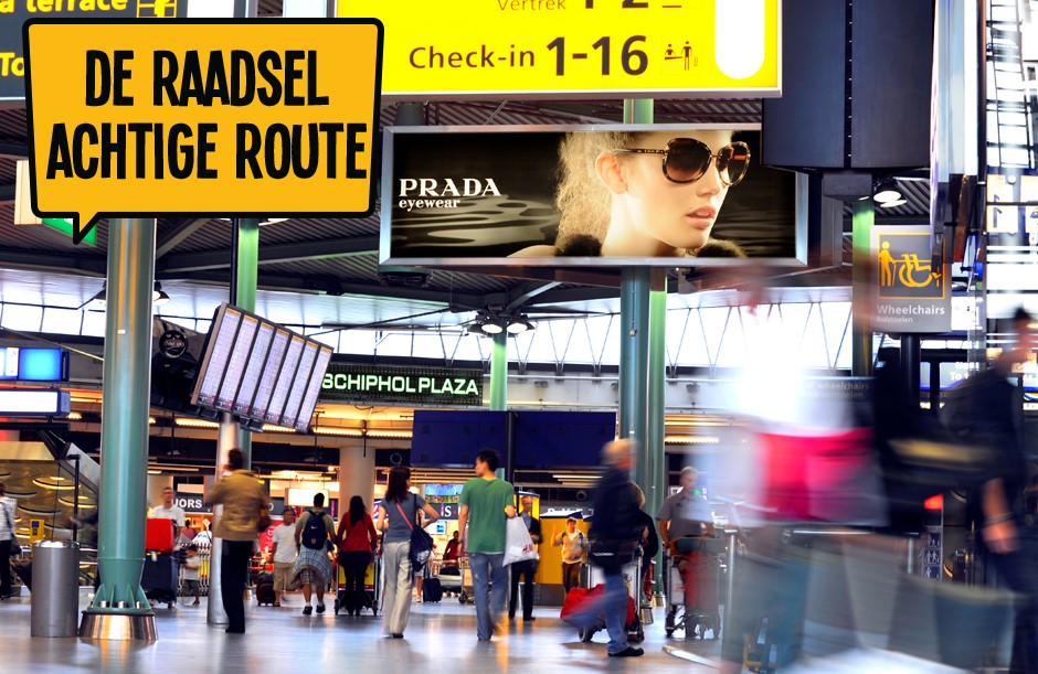 De raadsel Achtige route - Dagje Schiphol