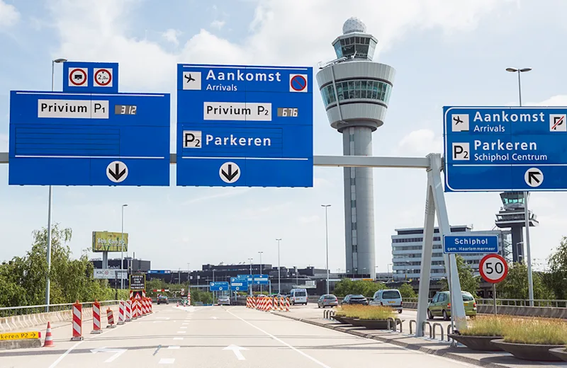 Driving to Schiphol