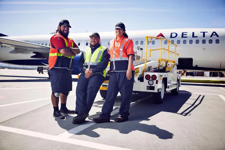Delta Airlines crew