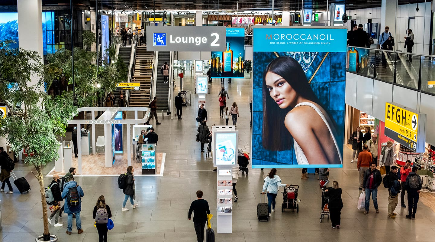 Moroccanoil straalt op Schiphol