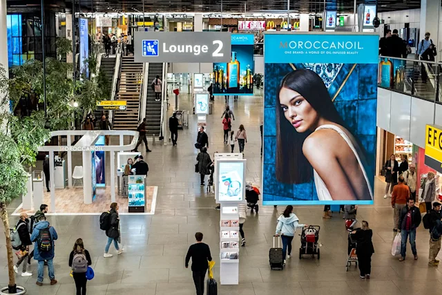 Moroccanoil straalt op Schiphol