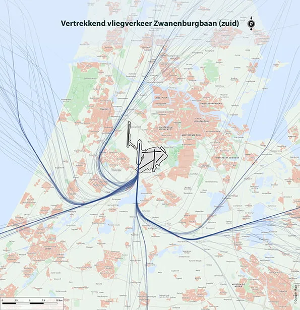 Zwanenburgbaan (zuid) - vertrekkend