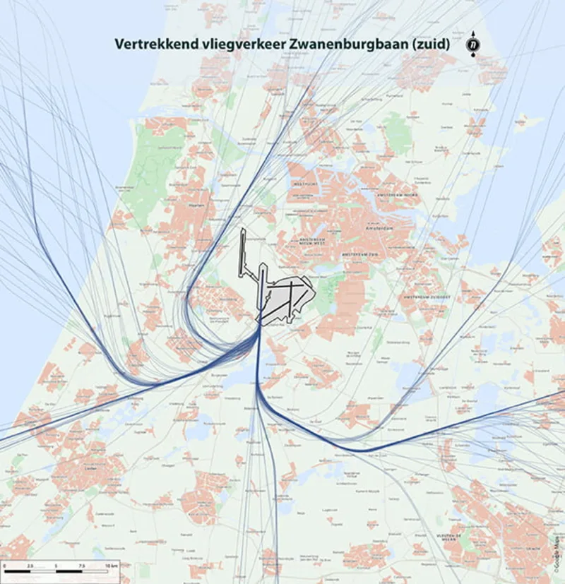 Zwanenburgbaan (zuid) - vertrekkend
