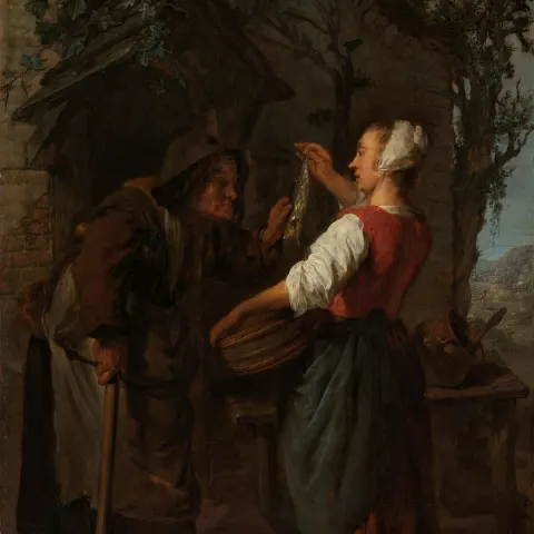 Rijksmuseum Schiphol: The Herring Seller - Gabriël Metsu