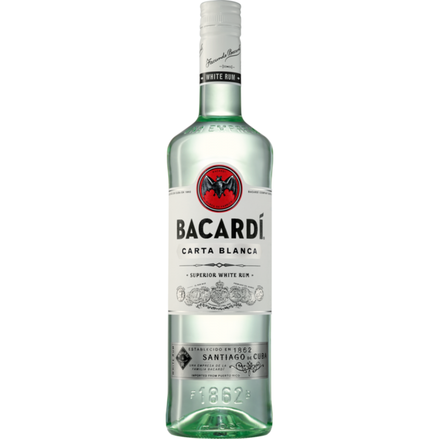 Bacardi Carta Blanca 37.5% 1L