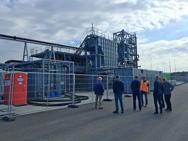 During the tour, we explained how the plant works and what measures we have taken to prevent PFAS from entering the surrounding environment.