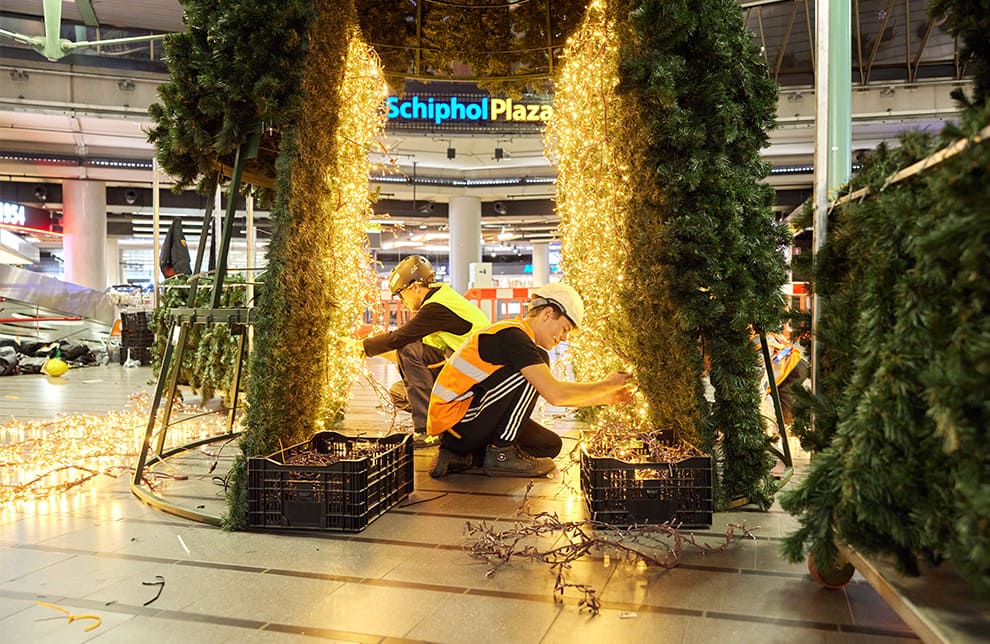 Schiphol  It's beginning to look a lot like Christmas