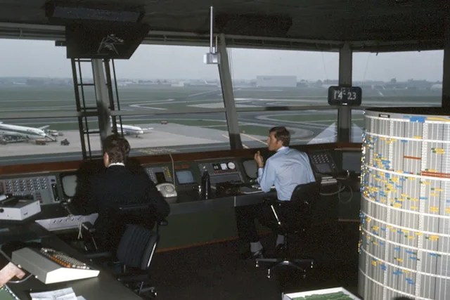 Dome at the D-pier where Derogee worked as an Apron Controller. Source: Stadsarchief Amsterdam / Schiphol