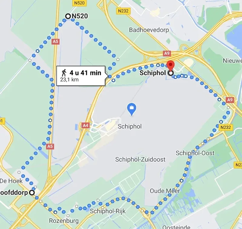 kaartje hoegrootisschiphol