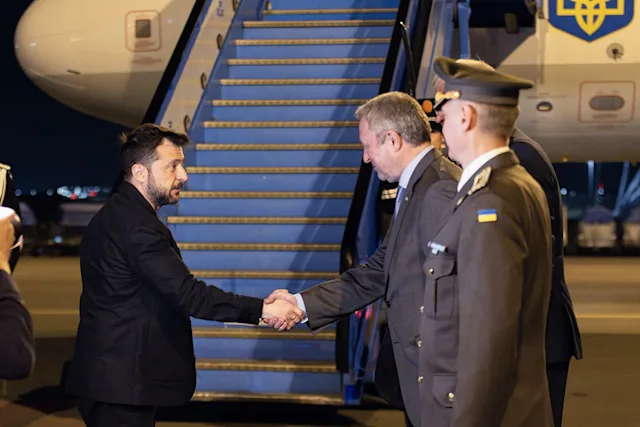 NATO Summit - arrivals at Schiphol