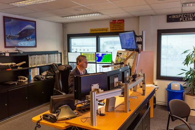Erik Derogee as Airport Operations Manager in 2014 at Amsterdam Schiphol