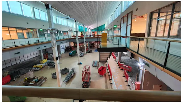 Work in the former Crew Centre is in full swing