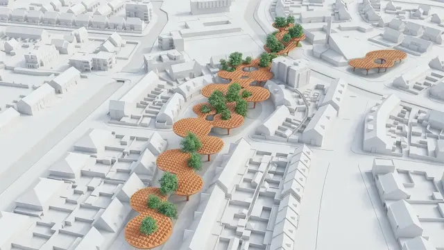 Concept ideas for noise-reduction innovations in public spaces