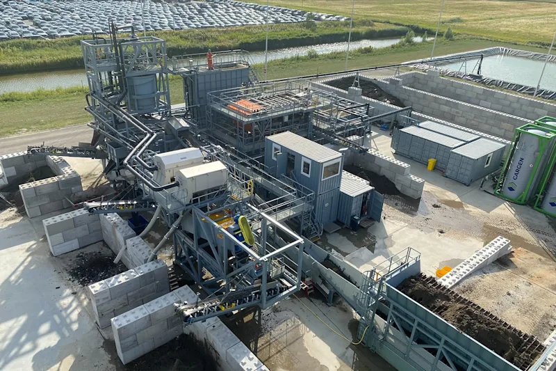 grondreinigingsinstallatie birdseyeview