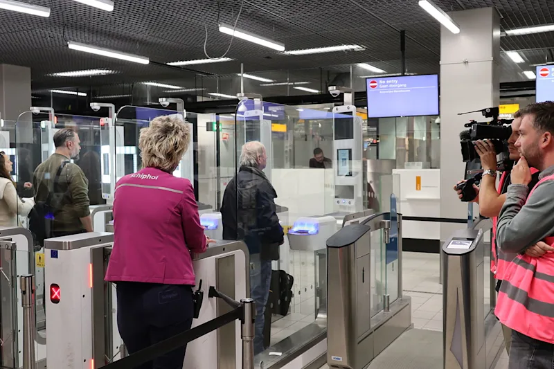 filmopnames schiphol airport